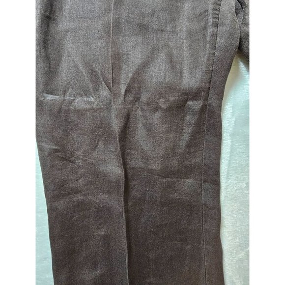 Willi Smith Women's Blazer & Pant Linen Suit - Brown - 8/10 - Picture 13 of 16